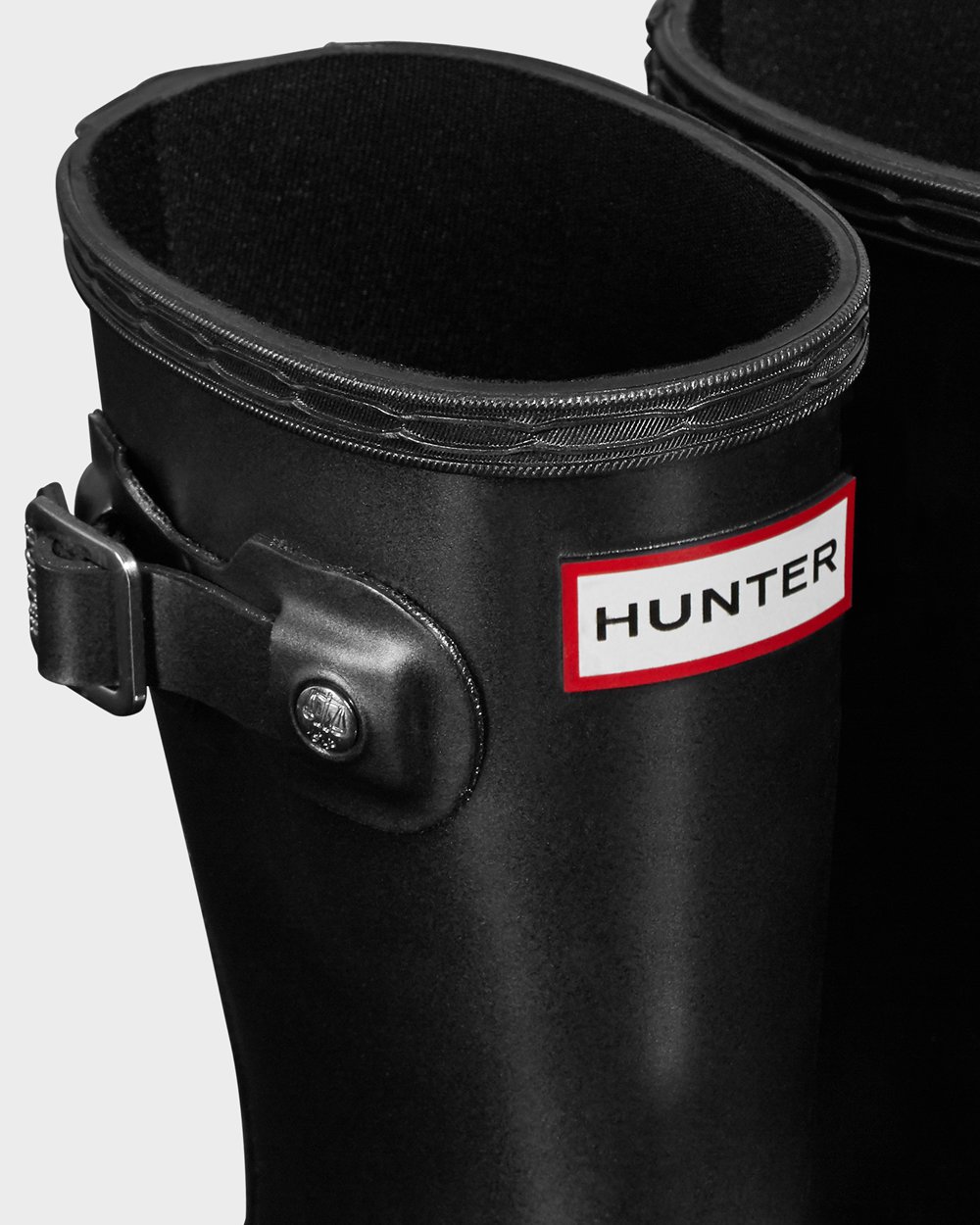 Kids Hunter Original Little Pearlized | Rain Boots Black | NZ-27519-ROTI